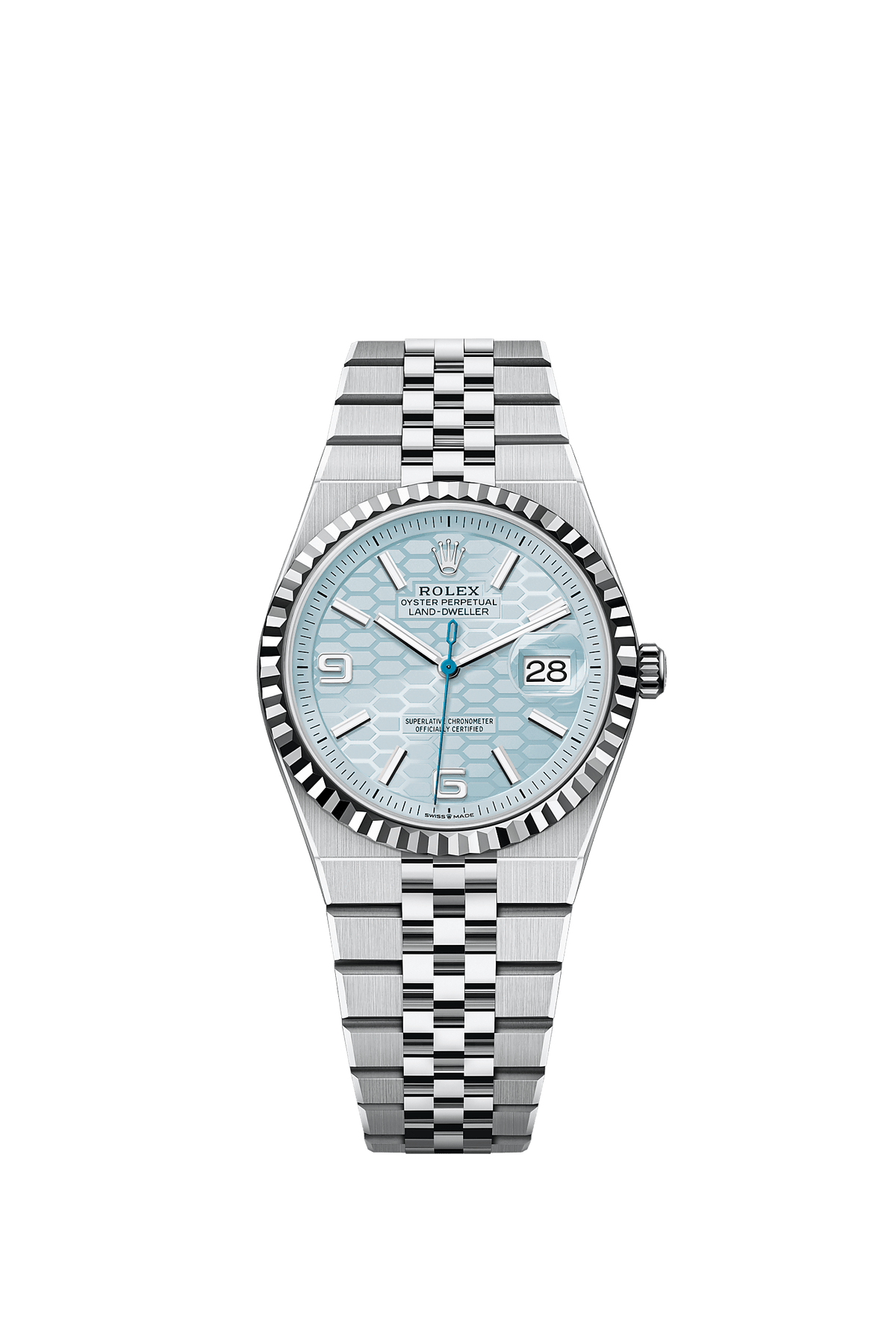 Rolex Land-Dweller 36 127236 Platin Ice Blue