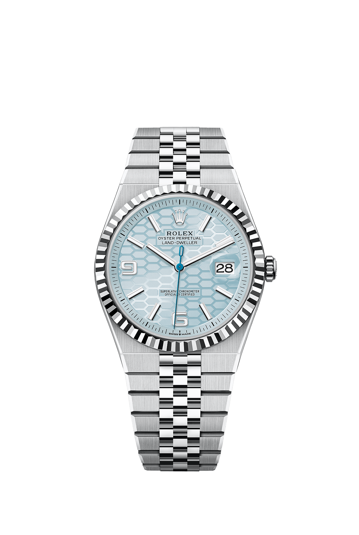 Rolex Land-Dweller 40 127336 Platin Ice Blue