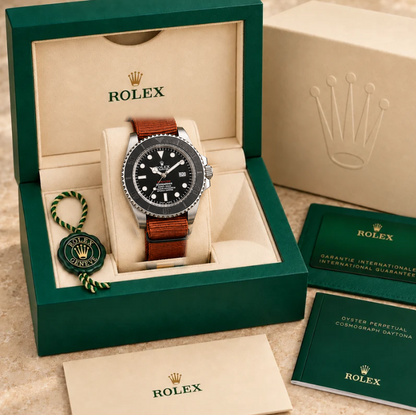 Marinus marinus taucheruhr schwarz rostbraun 41 mm in grüner Box; Box optional