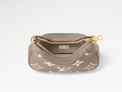 Mini-Hobo-Tasche – Innenansicht und Reißverschluss