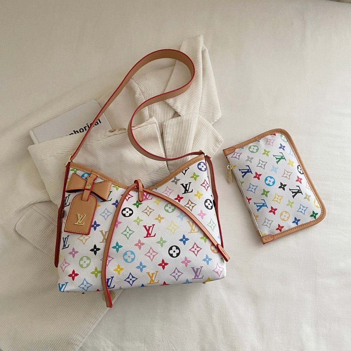Monogramm Cross-Strap Schultertasche – Foto 2