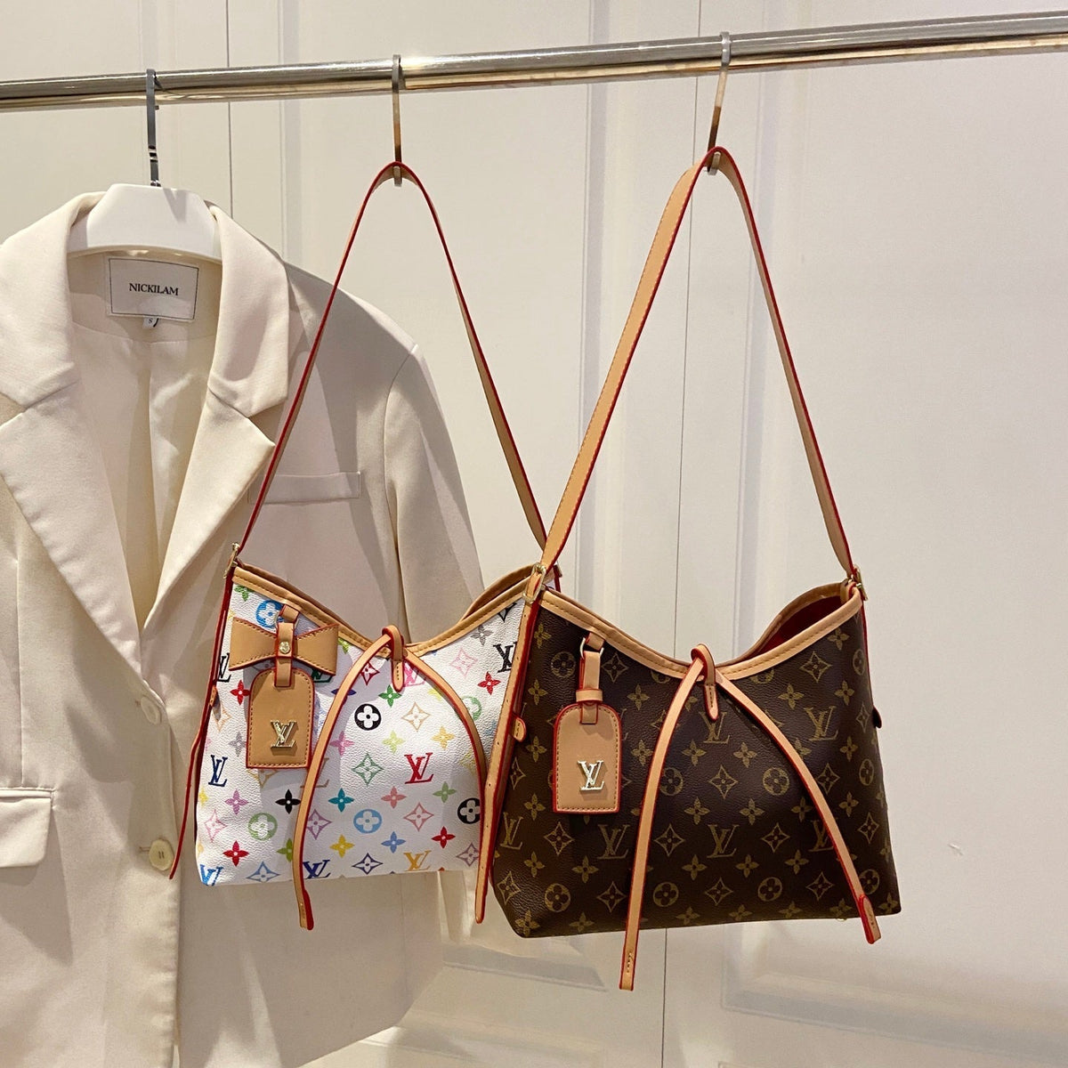 Monogramm Cross-Strap Schultertasche – Foto 7
