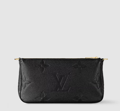Multi Pochette Accessoires in Leder Monogram Empreinte Schwarz Originalfoto 4