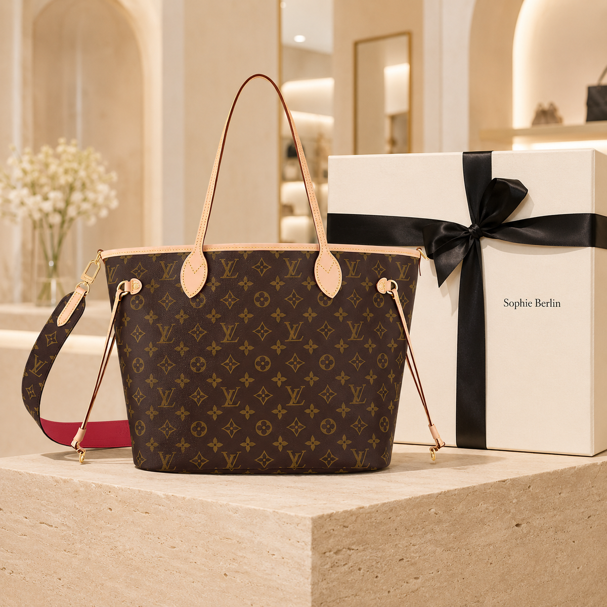 Neverfull Bandoulière Inside Out MM Luxus-Profilfoto