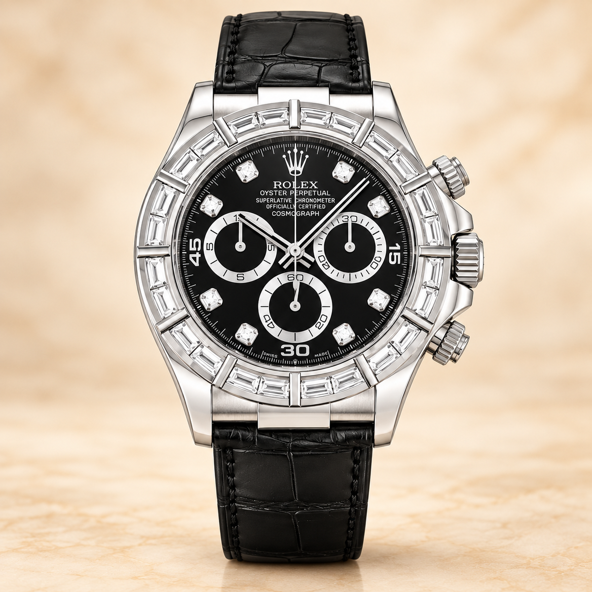 Noirargent Herren-Chronograph – Vorderansicht