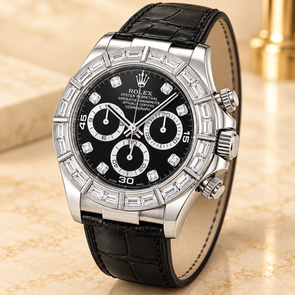 Noirargent Herren-Chronograph – Seitenansicht