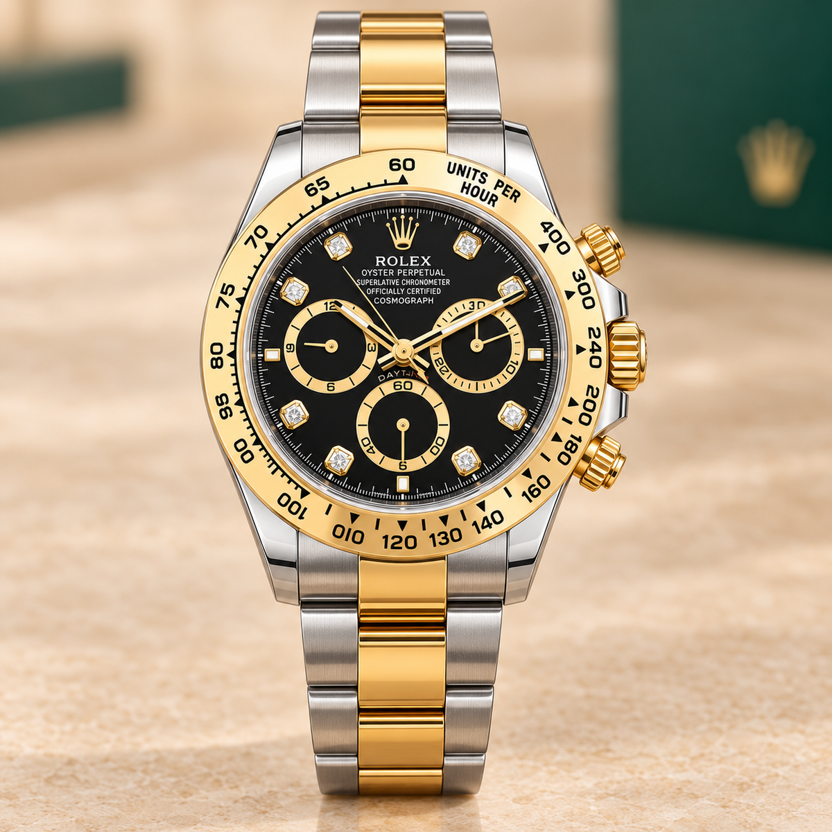 Noiraure Herren-Chronograph Frontansicht