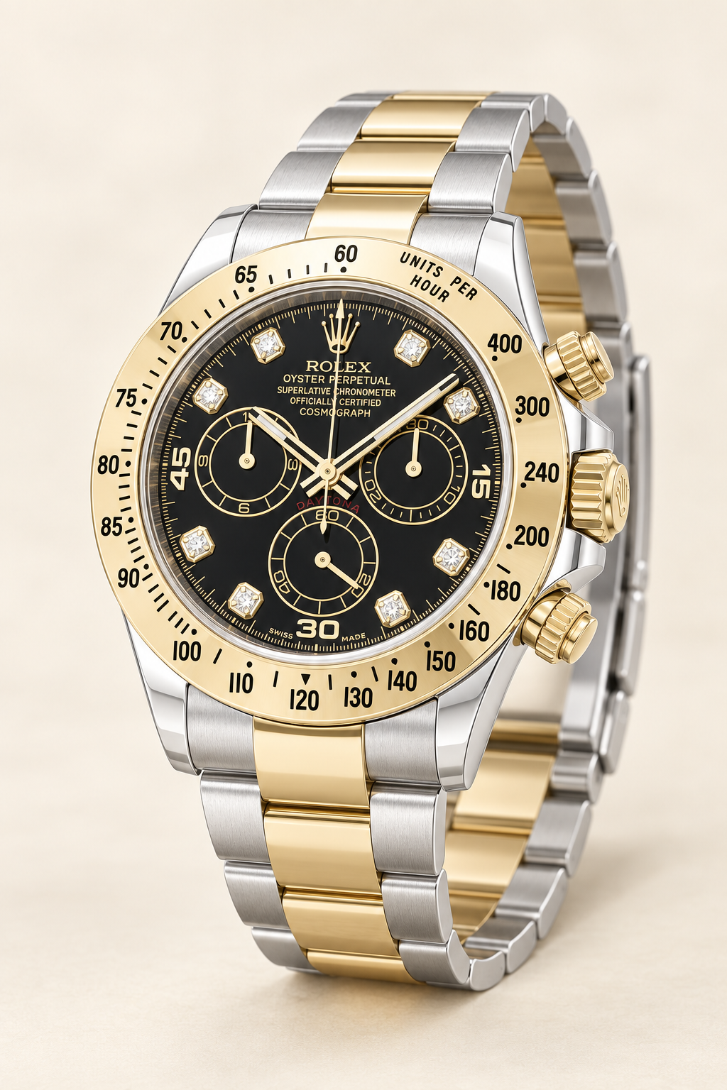 Noxelia Herren-Chronograph – Seitenansicht mit Krone und Drückern – Sophie Berlin