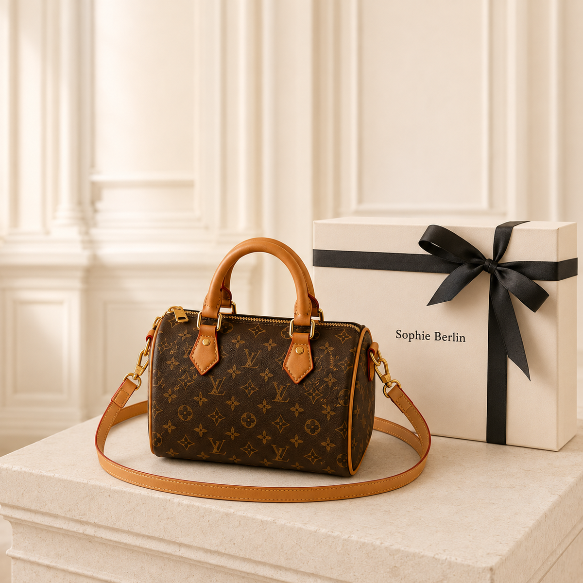 Luxus Mini Barrel Tasche – Luxusansicht