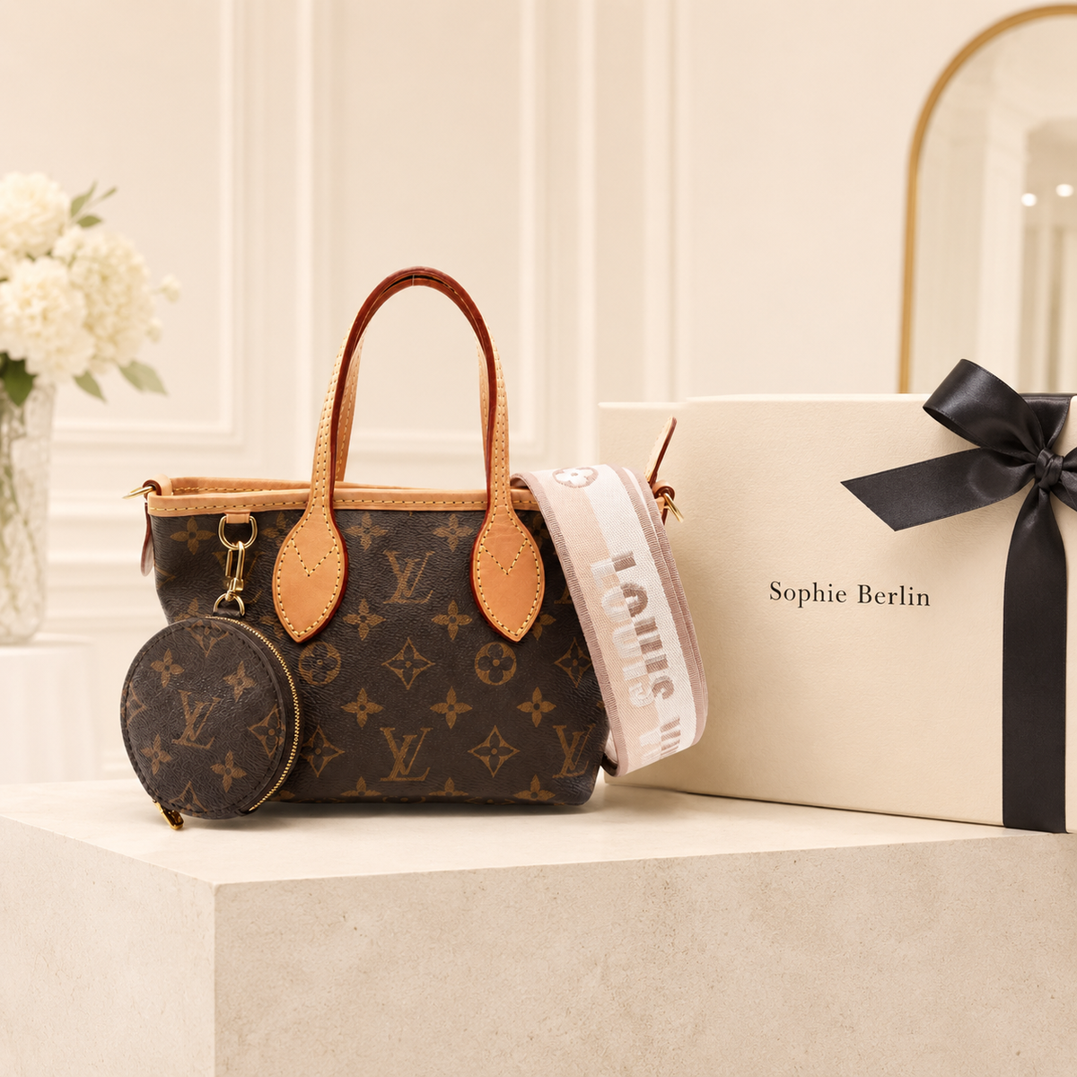 Vintage Mini Tote – Handtasche, Schultertasche & Crossbody – Luxusansicht