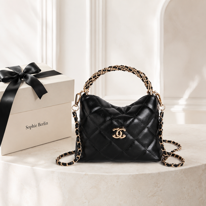 Gesteppte Cloud-Kettentasche – Verstellbare Crossbody-Bag – Luxusansicht