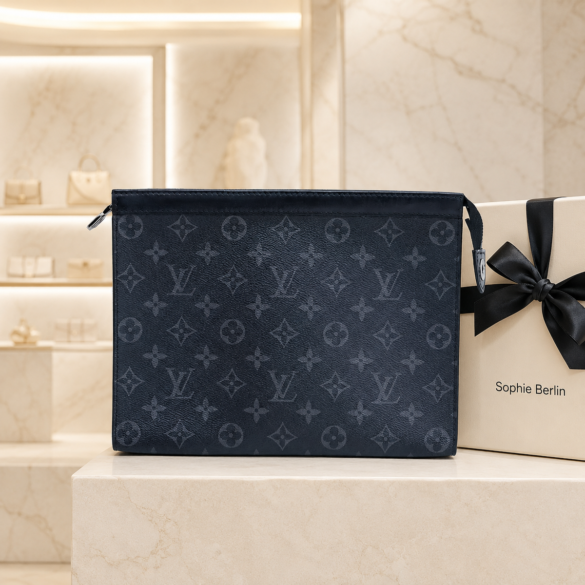 Urban Monogram Clutch – Elegante Business-Handtasche – Luxusansicht