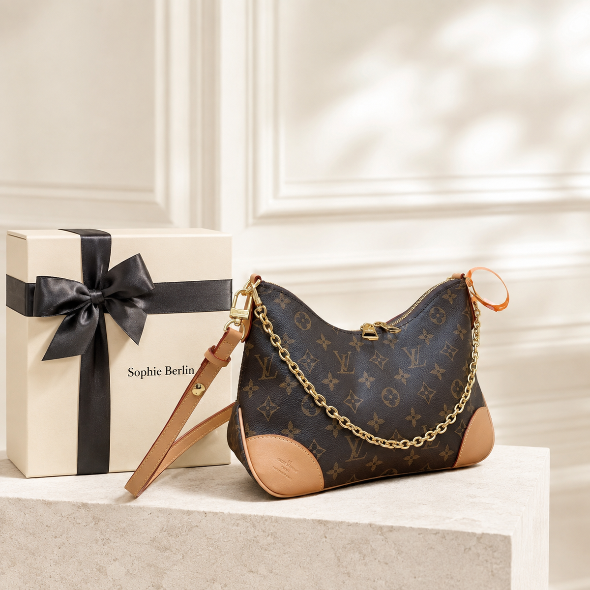 Luxuriöse Tasche mit abnehmbarem Riemen – Luxusansicht