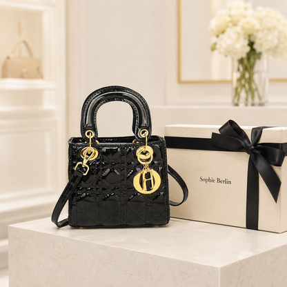 Luxuriöse Damen-Ledertasche – Luxusansicht