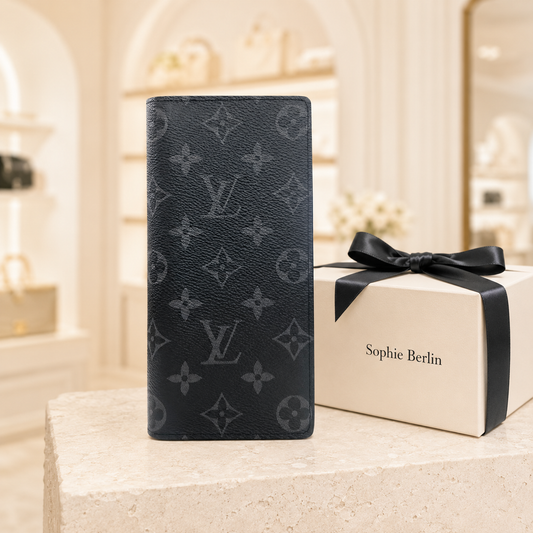 Luxuriöse Wallet-Clutch Schwarz – Luxusansicht