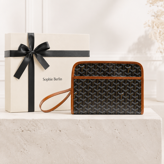 Luxuriöse Muster-Wristlet-Clutch – Luxusansicht
