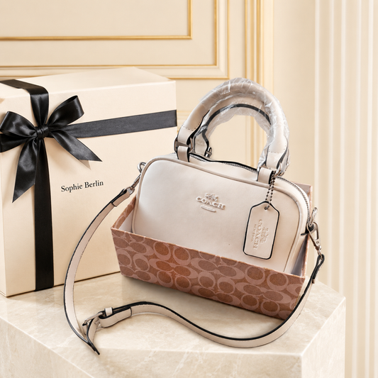 Elegante Lederhandtasche im Luxus-Look – Luxusansicht