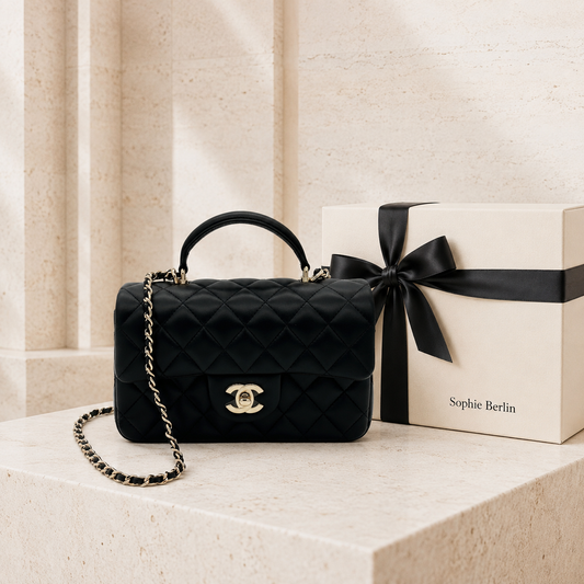 Mini Flap Bag mit Henkel – Luxusansicht