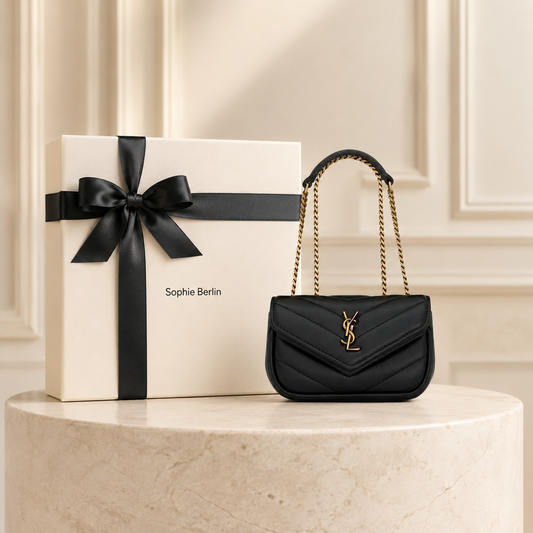 Mini-Kettenhandtasche mit verstellbarem Riemen – Luxusansicht