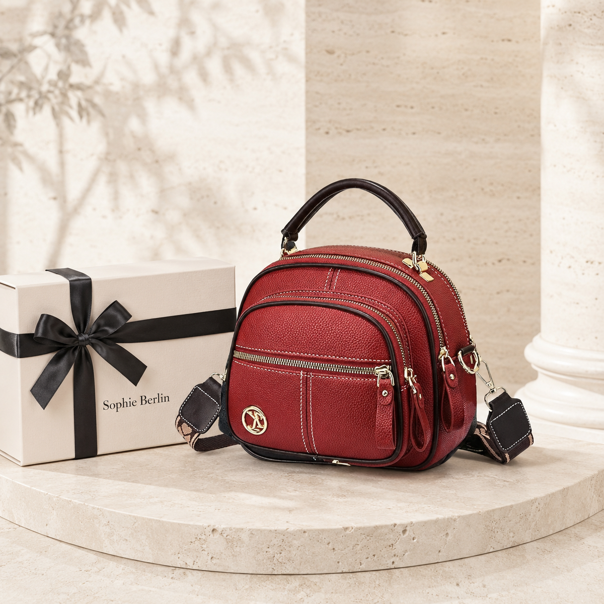 Isabella – Klassische zeitlose Crossbody-Tasche – Luxusansicht