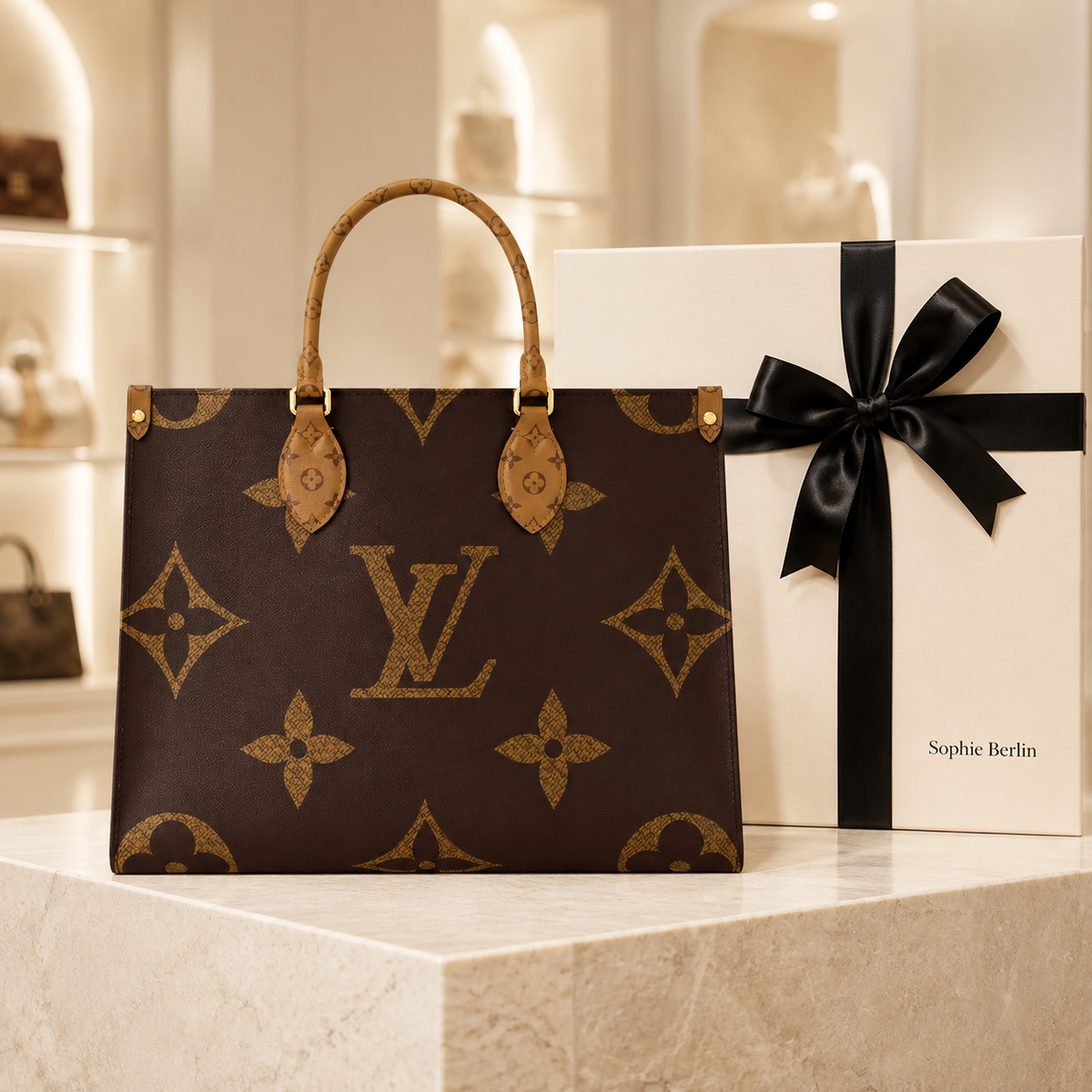 OnTheGo MM Monogram Canvas Luxus-Profilfoto