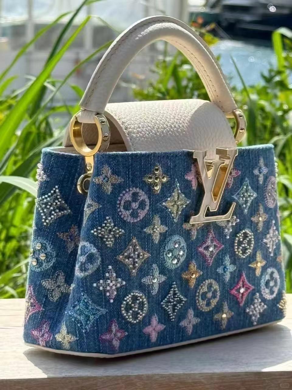 Verzierte Denim Mini-Tasche – Foto 11