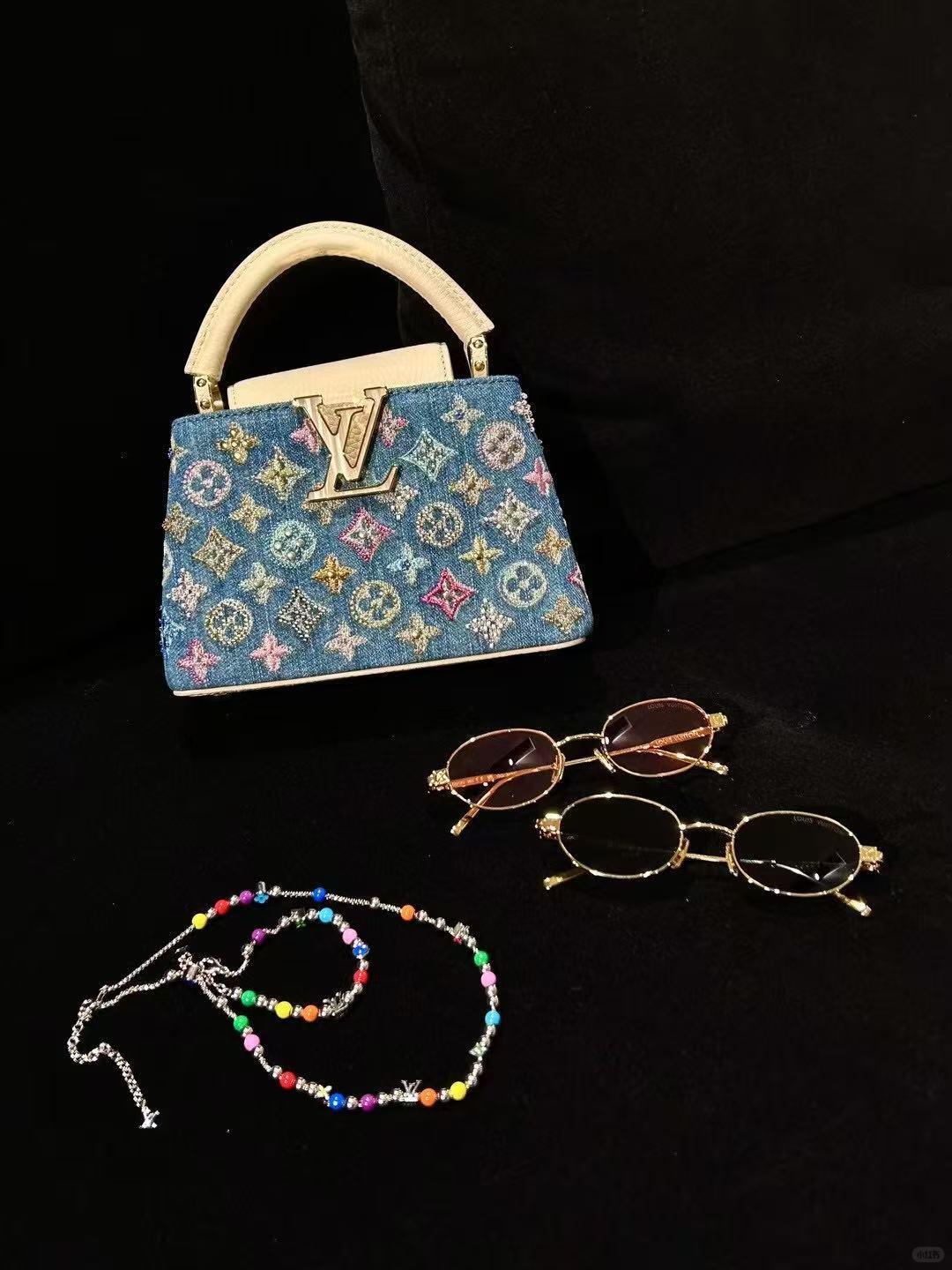 Verzierte Denim Mini-Tasche – Foto 2