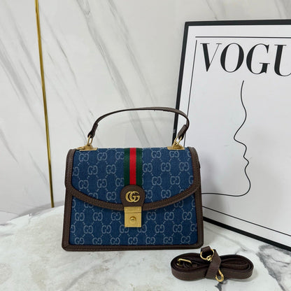 Luxuriöse Monogramm-Leder-Satchel – Foto 4