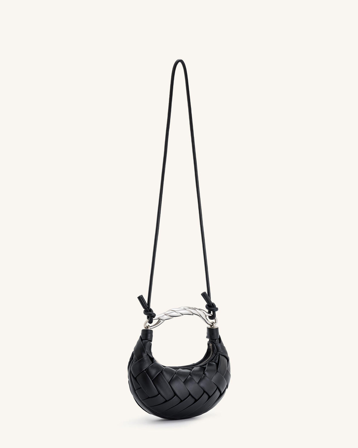 Orla Flecht-Handtasche Schwarz – Foto 3
