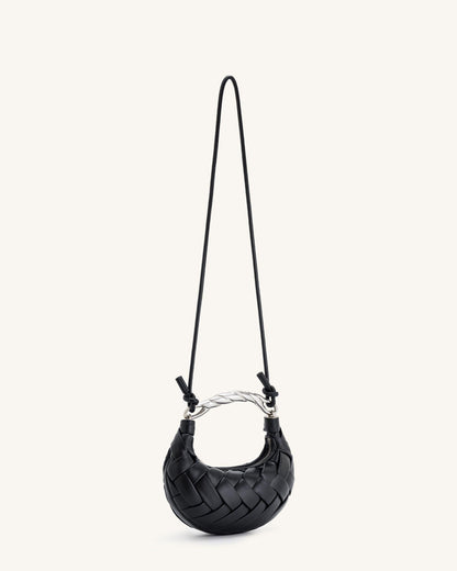 Orla Flecht-Handtasche Schwarz – Foto 3