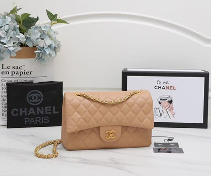 Luxuriöse gesteppte Leder-Schultertasche
