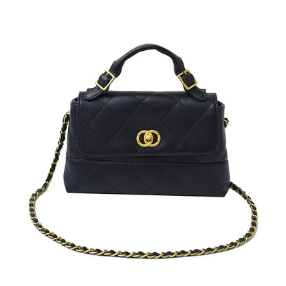 Klassische elegante Damen-Lederhandtasche