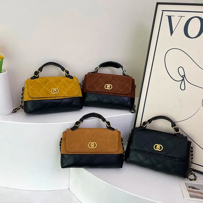 Klassische elegante Damen-Lederhandtasche