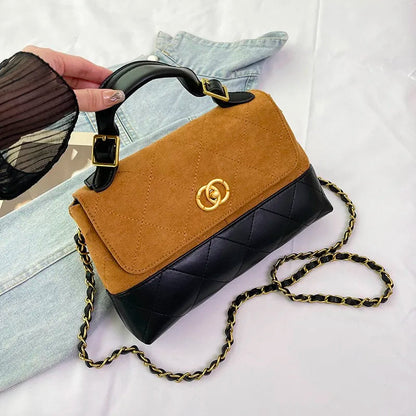 Klassische elegante Damen-Lederhandtasche