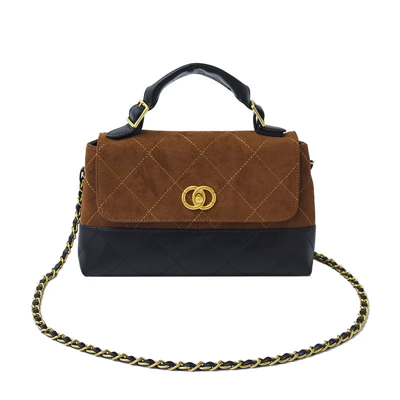 Klassische elegante Damen-Lederhandtasche