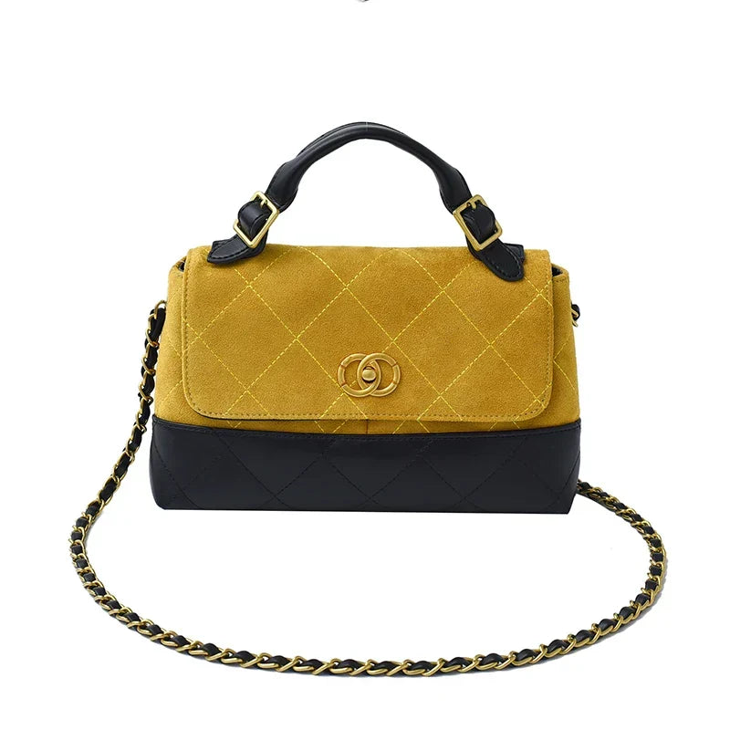 Klassische elegante Damen-Lederhandtasche
