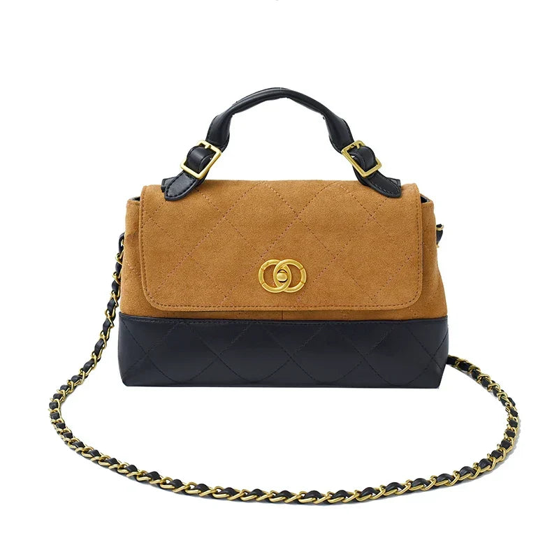 Klassische elegante Damen-Lederhandtasche