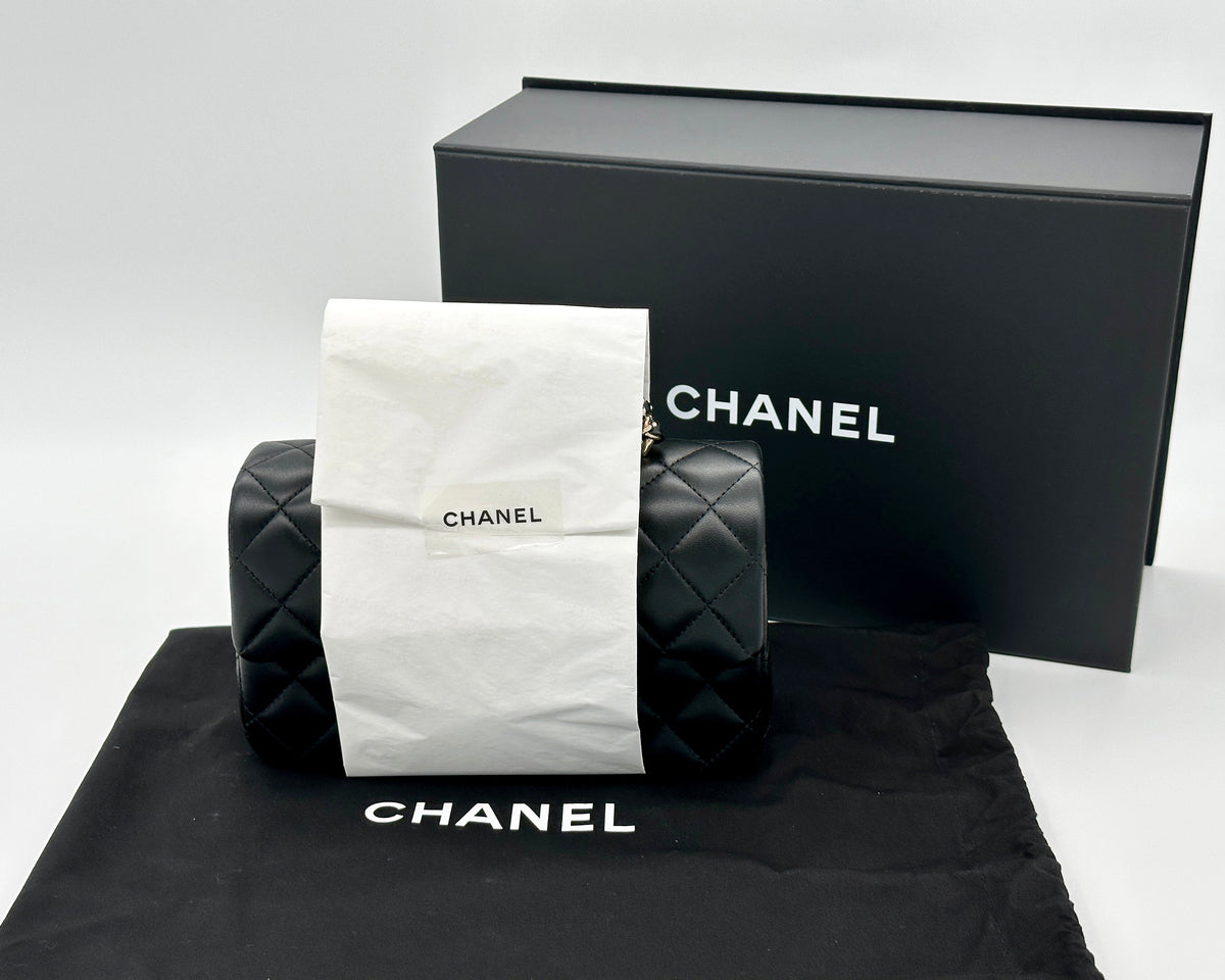 Mini Flap Bag mit Henkel