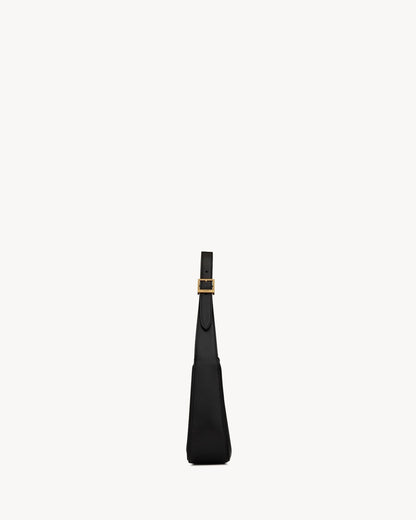 Glatte Leder-Hobo-Schultertasche