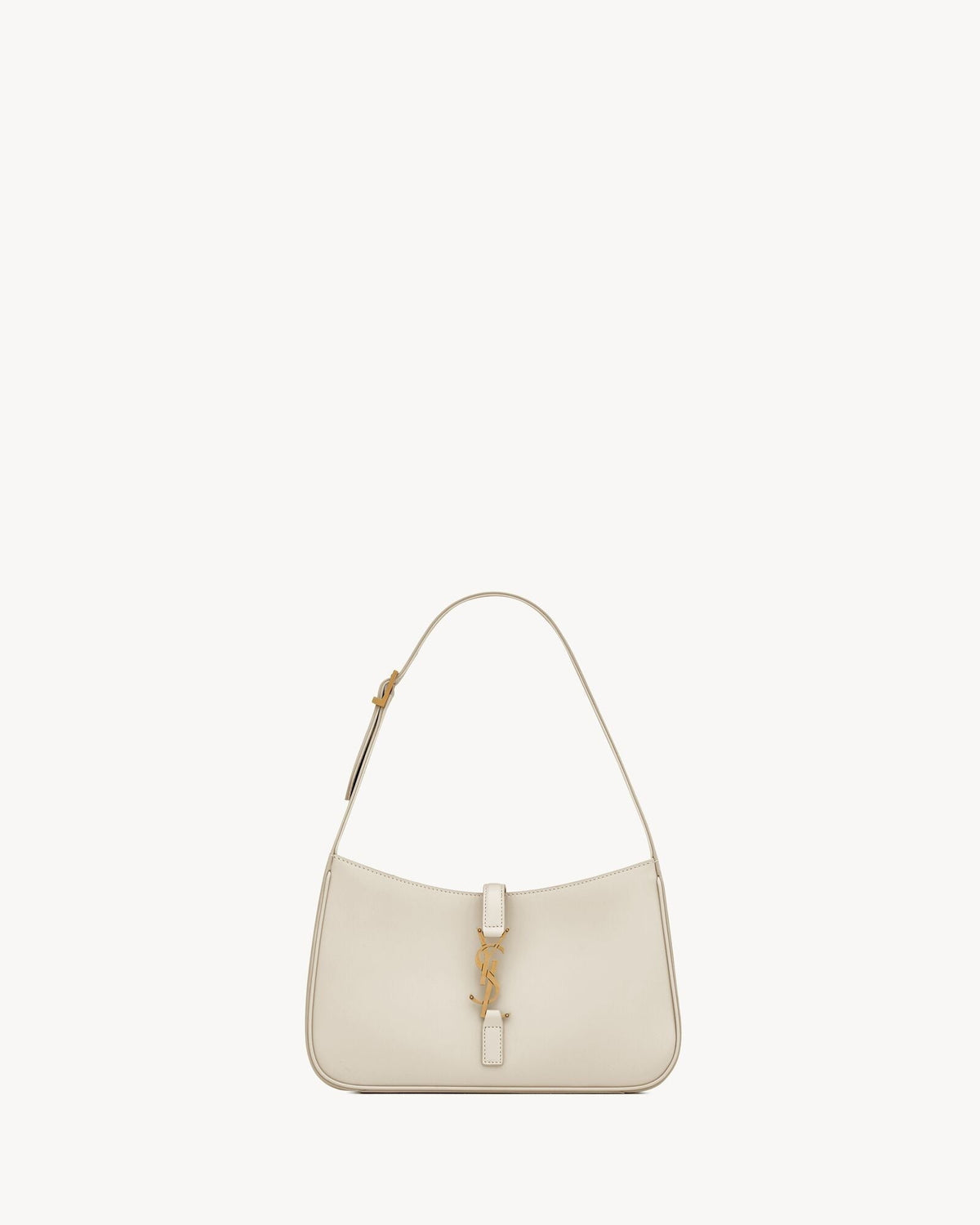 Glatte Leder-Hobo-Schultertasche