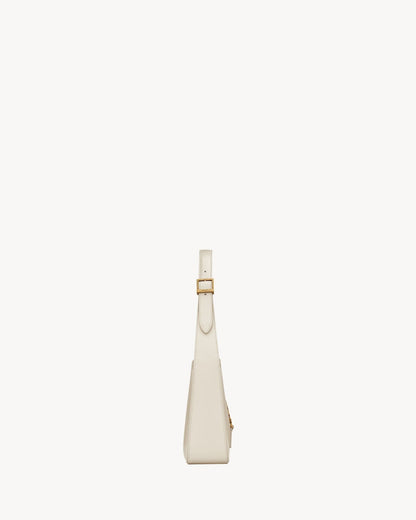 Glatte Leder-Hobo-Schultertasche
