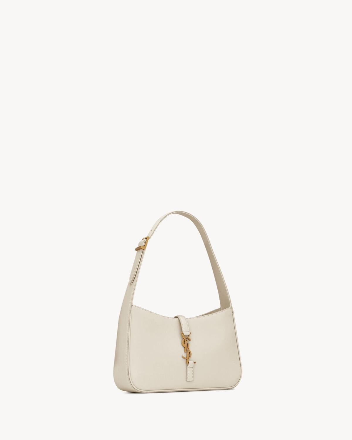 Glatte Leder-Hobo-Schultertasche