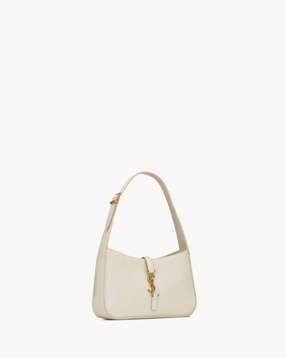 Glatte Leder-Hobo-Schultertasche