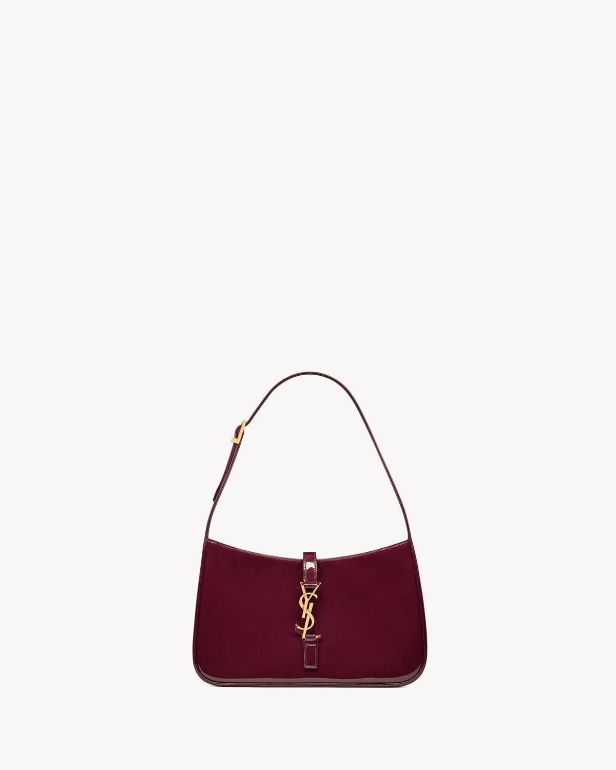 Glatte Leder-Hobo-Schultertasche