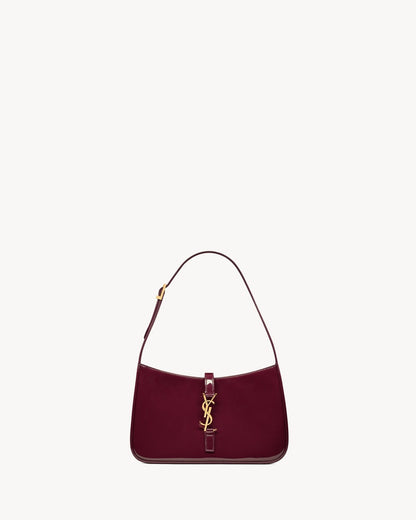 Glatte Leder-Hobo-Schultertasche