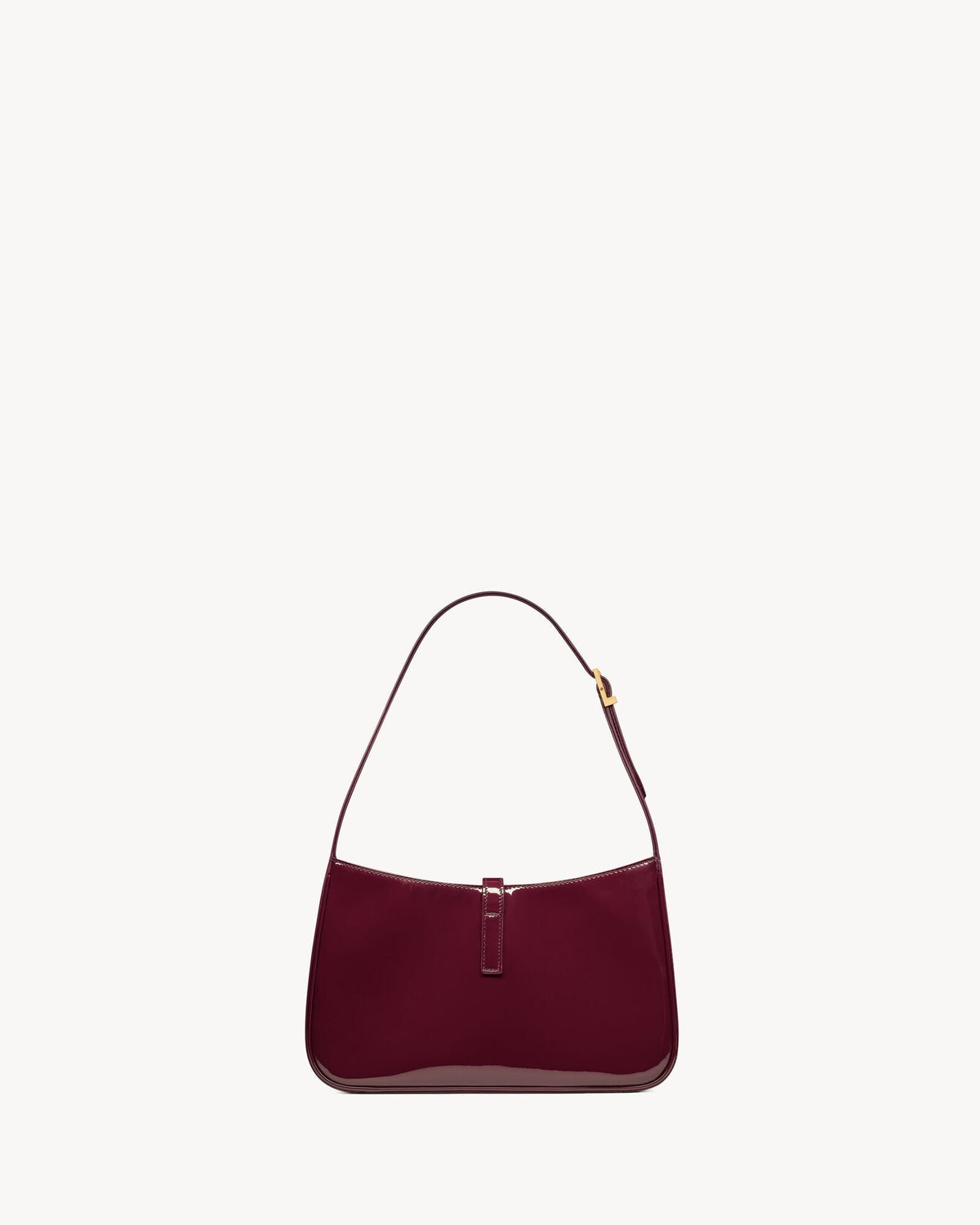 Glatte Leder-Hobo-Schultertasche