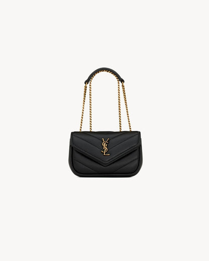 Mini-Kettenhandtasche mit verstellbarem Riemen