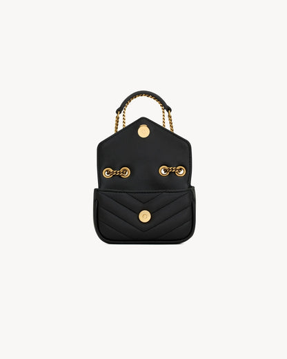 Mini-Kettenhandtasche mit verstellbarem Riemen