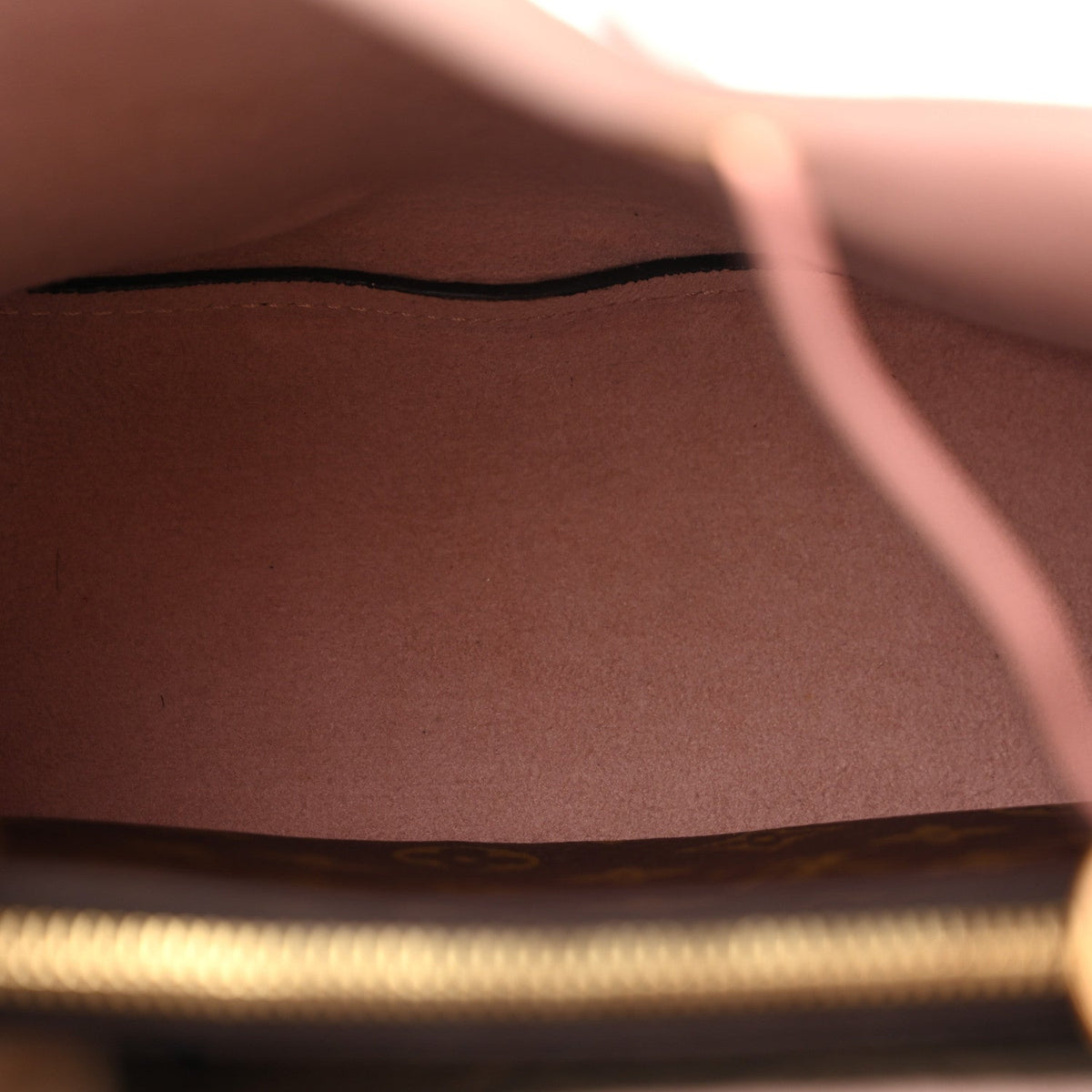 Canvas Bucket Bag mit rosafarbenen Lederdetails