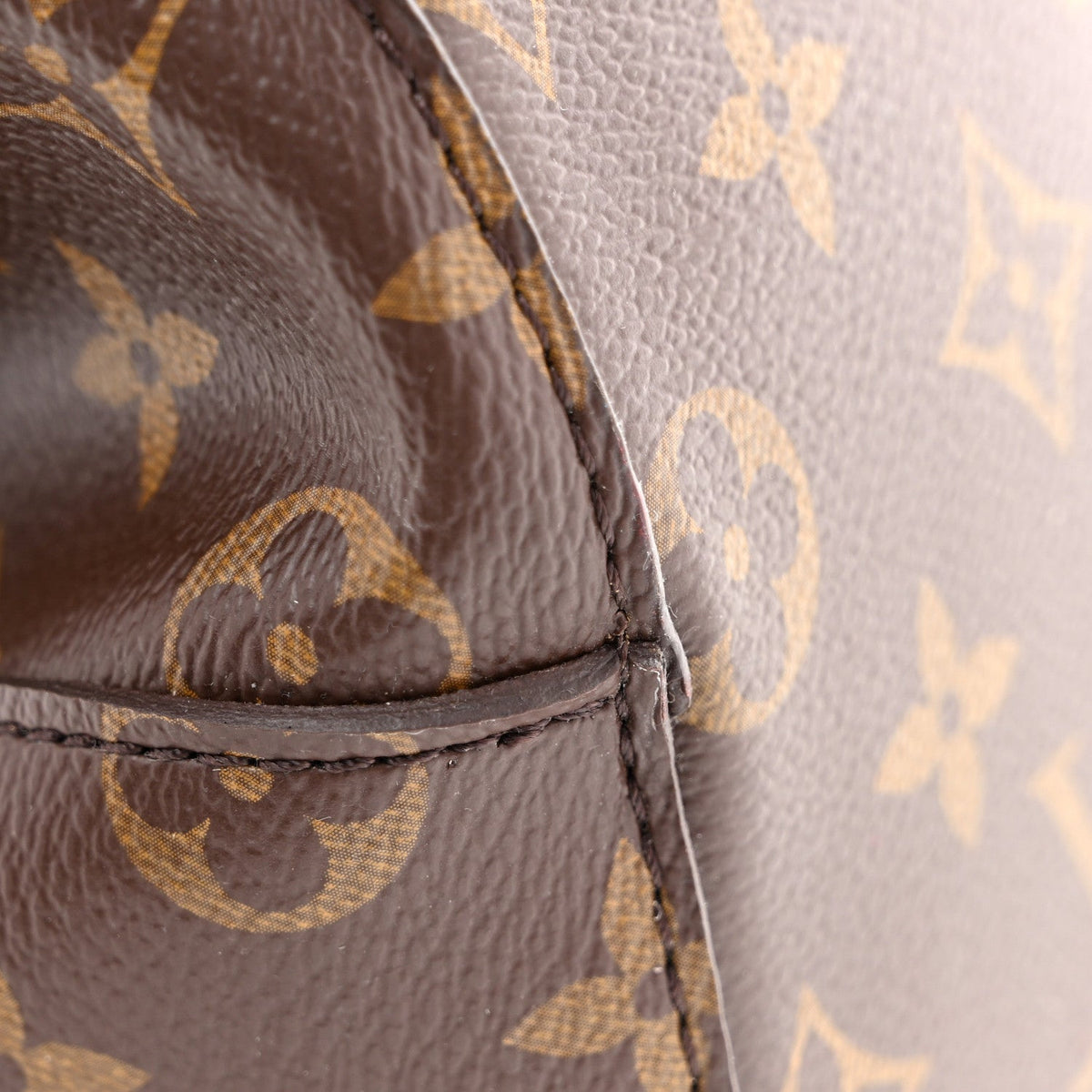 Canvas Bucket Bag mit rosafarbenen Lederdetails